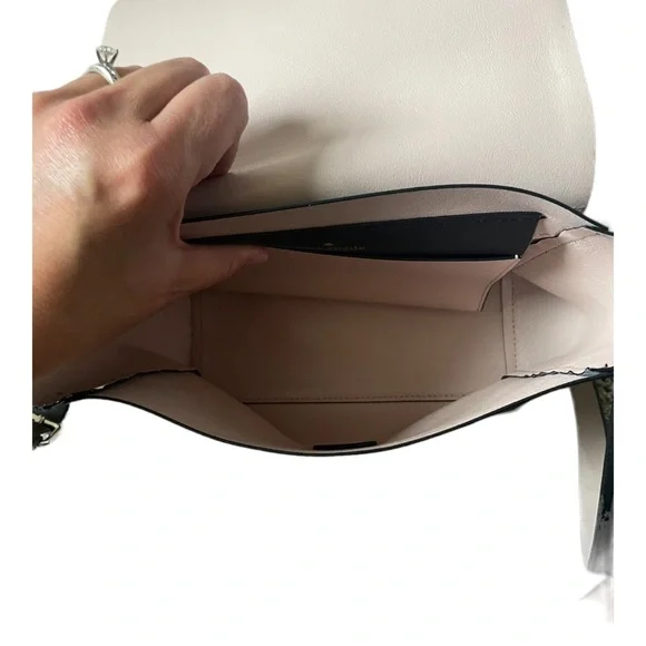 KATE SPADE Black and Light Pink Leather Crossbody Purse - Picture 4 of 13